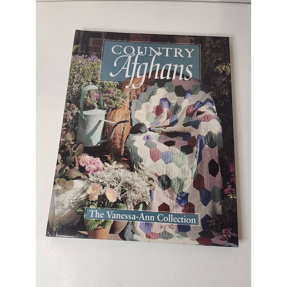 Country Afghans Crochet Patterns Book HC 144 pages See pics